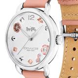 Coach Tatum White Dial Pink Leather Strap Watch For Women - 14502799 Buy Now By Coach
