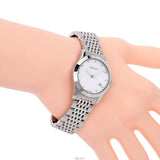 Gucci G Timeless Diamonds Mother of Pearl Dial Silver Steel Strap Watch For Women - YA126504 Buy Now By Gucci