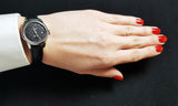 Tissot Le Locle Automatic Lady Black Dial Black Leather Strap Watch for Women - T41.1.123.57 Buy Now By Tissot