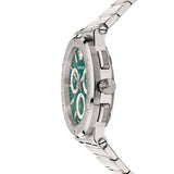 Versace Grace Chronograph Quartz Green Dial Silver Steel Strap Watch For Men - VEZ900121 Buy Now By Versace