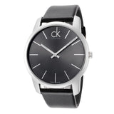 Calvin Klein City Black Dial Black Leather Strap Watch for Men - K2G21107 Buy Now By Calvin Klein