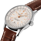 Breitling Navitimer Automatic 41 White Dial Brown Leather Strap Watch for Men - A17326211G1P2 Buy Now By Breitling
