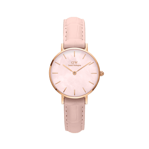 Daniel Wellington Petite Rouge Pink Dial Pink Leather Strap Watch For Women - DW00100511 Buy Now By Daniel Wellington
