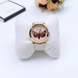 Gucci G Timeless Butterfly White Dial White Leather Strap Watch For Women - YA1264062 Buy Now By Gucci