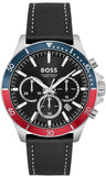 Hugo Boss Troper Chronograph Black Dial Black Leather Strap Watch For Men - 1514099 Buy Now By Hugo Boss