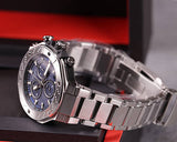 Tissot T Race Chronograph Blue Dial Silver Steel Strap Watch For Men - T141.417.11.041.00