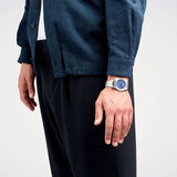 D1 Milano Ultra Thin Blue Dial Gray Steel Strap Watch for Men - D1-UTBJ12 Authentic Buy Shop Now