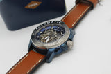 Fossil Modern Machine Automatic Skeleton Silver Dial Brown Leather Strap Watch for Men - ME3135 Buy Now By Fossil
