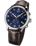 Tissot Chrono XL Classic Blue Dial Brown Leather Strap Watch For Men - T116.617.16.047.00 Buy Now By Tissot