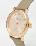 Marc Jacobs Baker Rose Gold Dial Grey Leather Strap Watch for Women - MBM1400 Buy Now By Marc Jacobs