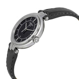 Tissot T Lady Flamingo Black Dial Black Leather Strap Watch For Women - T094.210.16.051.00 Buy Now By Tissot