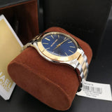 Michael Kors Slim Runway Blue Dial Two Tone Steel Strap Watch for Women - MK3479 Buy Now By Michael Kors