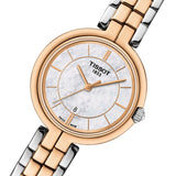Tissot T Lady Flamingo Mother of Pearl White Dial Two Tone Steel Strap Watch For Women - T094.210.22.111.00 Buy Now By Tissot