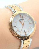 Tissot Flamingo Mother of Pearl White Dial Two Tone Steel Strap Watch For Women - T094.210.22.111.01 Buy Now By Tissot