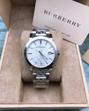 Burberry The City White Dial Silver Steel Strap Watch for Women - BU9144 Buy Now By Burberry