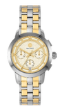 Tory Burch Classic Chronograph White Dial Two Tone Steel Strap Watch for Women - TBW1034 Buy Now By Tory Burch