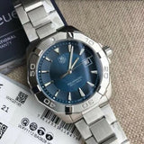 Tag Heuer Aquaracer Quartz Blue Dial Silver Steel Strap Watch for Men - WAY1112.BA0928 Buy Now By Tag Heuer