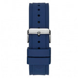Guess Legacy Grey Dial Blue Silicone Strap Watch For Men - W1049G1 Buy Now By Guess