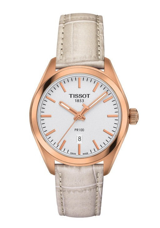 Tissot T Classic PR 100 Lady White Dial Watch For Women - T101.210.36.031.00 Buy Now By Tissot