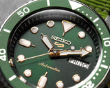 Seiko 5 Sports Automatic Analog Green Dial Silver Steel Strap Watch For Men - SRPD63K1 Buy Now By Seiko