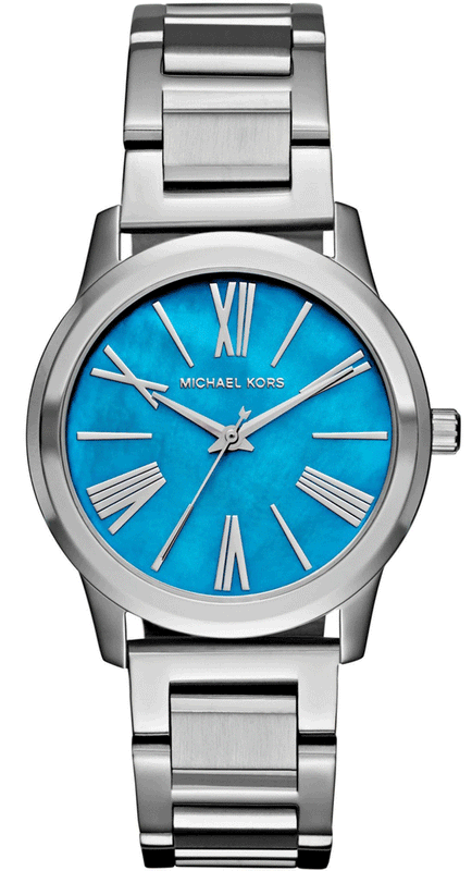 Michael Kors Hartman Quartz Blue Dial Silver Steel Strap Watch For Women - MK3519 Buy Now By Michael Kors