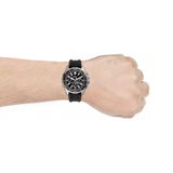 Fossil Garrett Chronograph Black Dial Black Rubber Strap Watch for Men - FS5624 Buy Now By Fossil