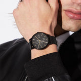 Armani Exchange Cayde Chronograph Black Dial Black Mesh Strap Watch For Men - AX2716 Buy Now By Armani Exchange