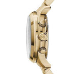 Michael Kors Runway Hunger Stop100 Series Blue Dial Gold Steel Strap Watch for Women - MK5815 Buy Now By Michael Kors