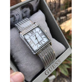 Guess Highline White Dial Silver Mesh Bracelet Watch For Women - W0826L1 Buy Now By Guess