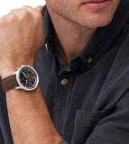 Fossil Neutra Chronograph Black Dial Brown Leather Strap Watch for Men - FS6024 Buy Now By Fossil