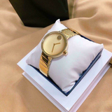 Movado Edge Gold Dial Gold Steel Strap Watch for Women - 3680014 Buy Now By Movado
