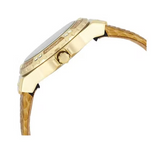 Guess Limelight Quartz Gold Dial Gold Leather Strap Watch For Women - W0775L13 Buy Now By Guess