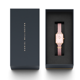 Daniel Wellington Quadro Pressed Mother of Pearl Pink Dial Pink Nylon Strap Watch For Women - DW00100509 Buy Now By Daniel Wellington