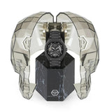 Philipp Plein High-Conic Automatic Black Dial Black Steel Strap Watch For Men- PWRAA0423 Authentic Buy Shop Now