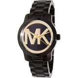 Michael Kors Runway Black Dial Black Steel Strap Watch for Women - MK6057 Buy Now By Michael Kors