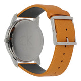 Calvin Klein City Silver Dial Orange Leather Strap Watch for Women - K2G231G6 Buy Now By Calvin Klein