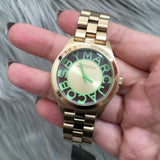 Marc Jacobs Henry Gold Dial Gold Steel Strap Watch for Women - MBM3295 Buy Now By Marc Jacobs
