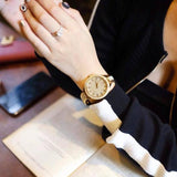 Michael Kors Slim Runway Crystals Gold Dial Gold Steel Strap Watch for Women - MK3632 Buy Now By Michael Kors