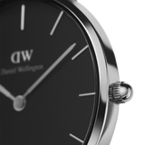 Daniel Wellington Petite Ashfield Black Dial Black Mesh Strap Watch For Women - DW00100246 Buy Now By Daniel Wellington