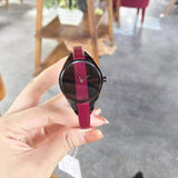 Calvin Klein Rebel Red Black Dial Red Leather Strap Watch for Women - K8P237U1 Buy Now By Calvin Klein