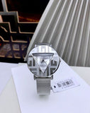 Guess Iconic Quartz Silver Dial Silver Mesh Bracelet Watch For Women - GW0527L1 Buy Now By Guess