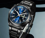 Citizen Eco Drive Blue Dial Black Steel Strap Watch For Men - AW0024-58LB Buy Now By Citizen