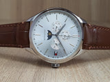 Tommy Hilfiger Oliver Quartz White Dial Brown Leather Strap Watch for Men - 1791304 Buy Now By Tommy Hilfiger