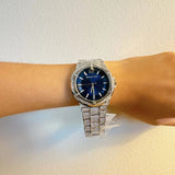 Michael Kors Lennox Three Hand Blue Dial Silver Steel Strap Watch For Women - MK6990 Buy Now By Michael Kors