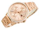 Tommy Hilfiger Carly Rose Gold Dial Rose Gold Steel Strap Watch for Women - 1781788 Buy Now By Tommy Hilfiger