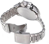 Diesel Mega Chief Chronograph Blue Dial Silver Steel Strap Watch For Men - DZ4465 Buy Now By Diesel