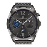 Tommy Hilfiger Deacon Multifunction Black Dial Black Mesh Bracelet Watch for Men - 1791546 Buy Now By Tommy Hilfiger