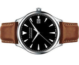 Movado Heritage Calendoplan Black Dial Brown Leather Strap Watch for Men - 3650001 Buy Now By Movado