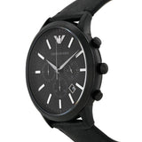 Emporio Armani Sportivo Chronograph Black Dial Black Leather Strap Watch For Men - AR2461 Buy Now By Emporio Armani