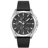 Hugo Boss Grandmaster Chronograph Black Dial Black Leather Strap Watch for Men - 1513881 Buy Now By Hugo Boss